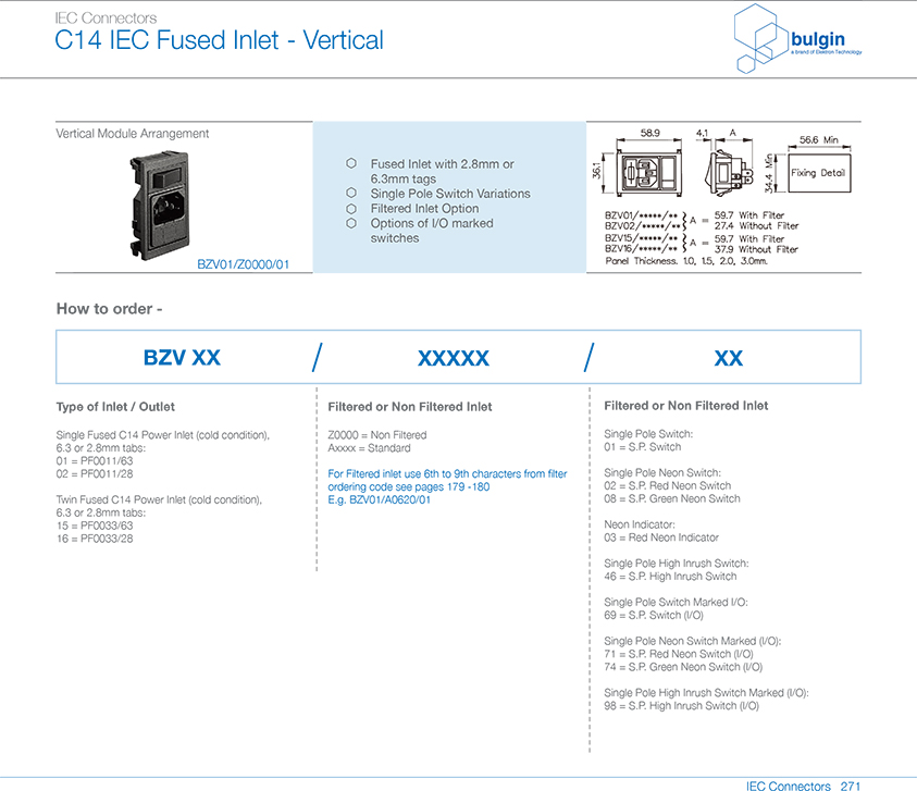 BZV01-Z0000-10垂直电源接入?？檠⌒? width=