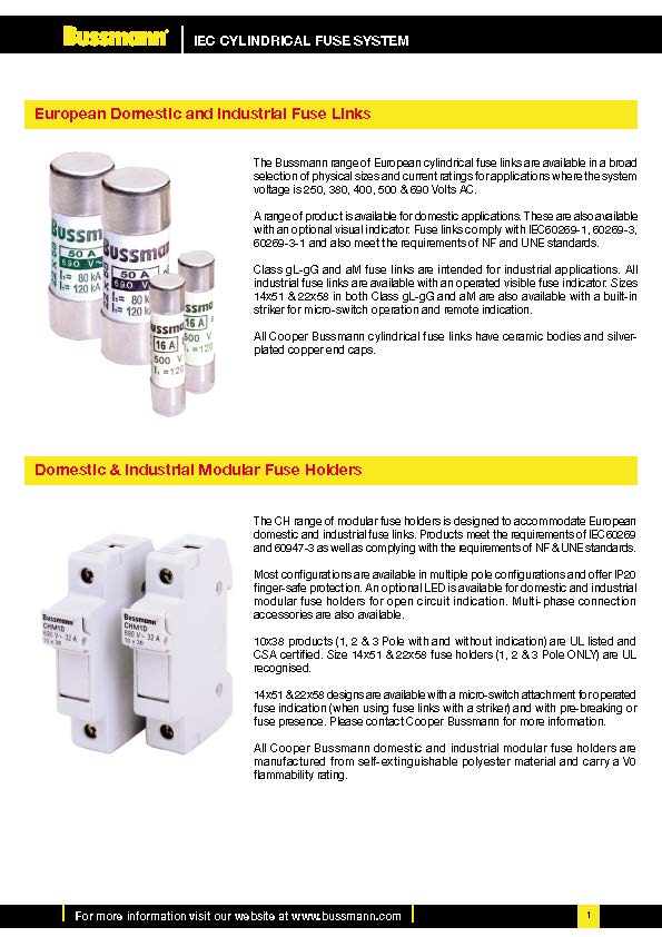 C14系列低压熔断器 C14系列低压熔断器