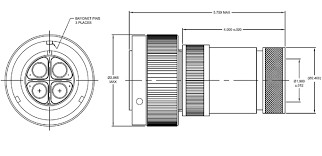 Buccaneer 9000系列IP68尺寸图 Buccaneer 9000系列IP68尺寸图